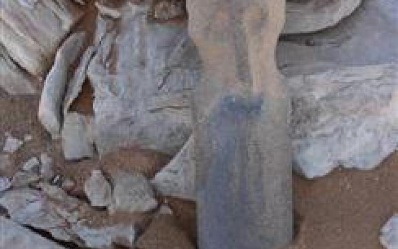 اكتشاف تمثال بازلتي عمره 6000 سنة