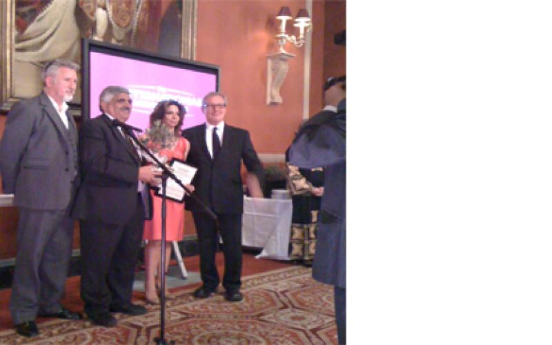 Daoud Kuttab winner of the Peace through Media Award