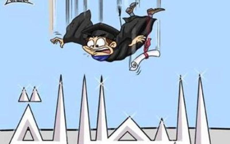 "العاطلين عن العمل" يعقد مؤتمر أمام وزارة العمل 