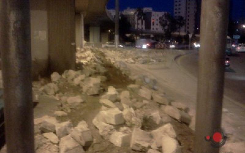 صيانة دوار الداخلية تثير الاستغراب مع قرب اعتصام 24 آذار