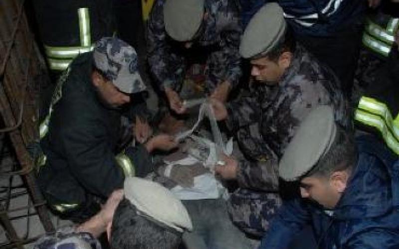 وفاة عاملين في الكرك اثر سقوط جدار استنادي