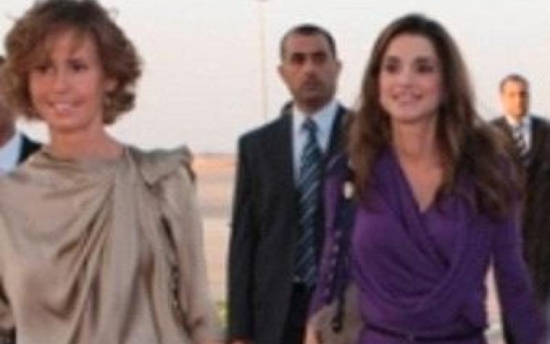 اسماء الاسد للملكة رانيا هاتفيا: قلقون عليكم