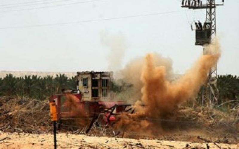 استمرار إسرائيل بإزالة الألغام مع الحدود الأردنية