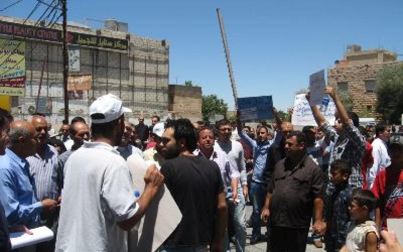 اعتصام اربد في جمعة قوت المواطن خط أحمر