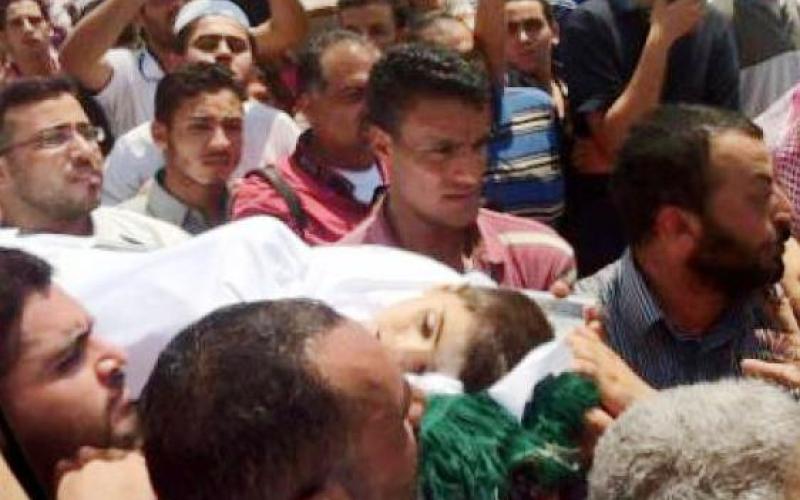 تشييع الطفل السوري الذي قتل أثناء هروبه للأراضي الأردنية