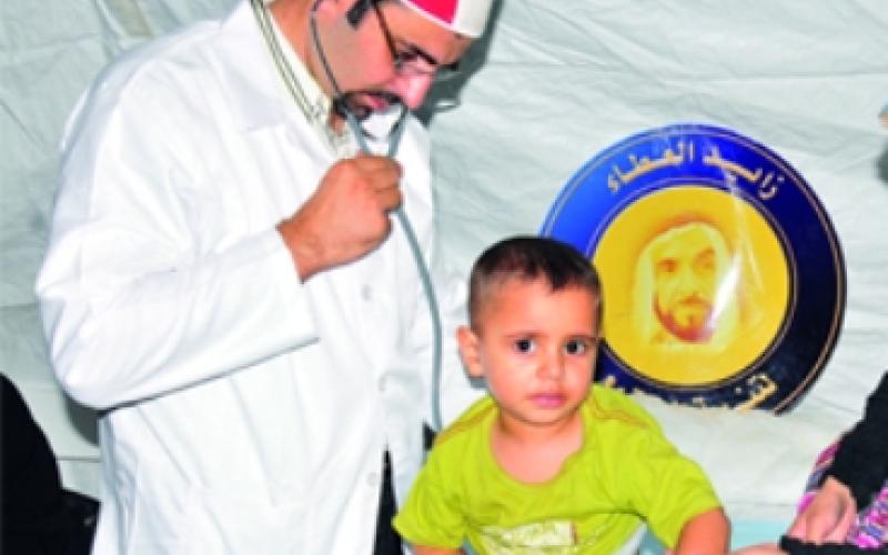 افتتاح مستشفى ميداني إماراتي للاجئين السوريين