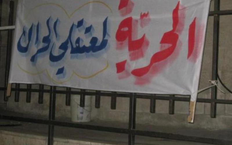 سلسلة بشرية للمطالبة بالإفراج عن المعتقلين 