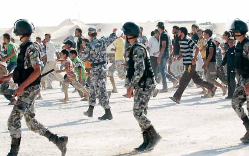 الدرك: لا إصابات بين قواتنا إثر شغب في الزعتري