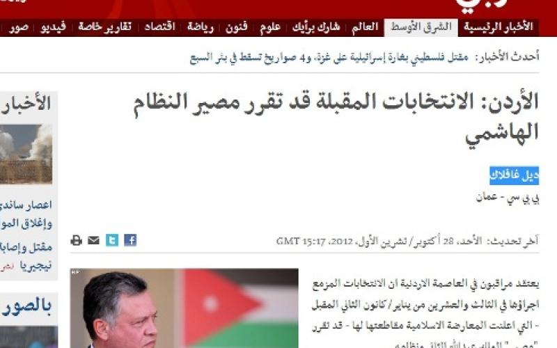 تقرير حول الانتخابات وتأثيرها على النظام في الأردن