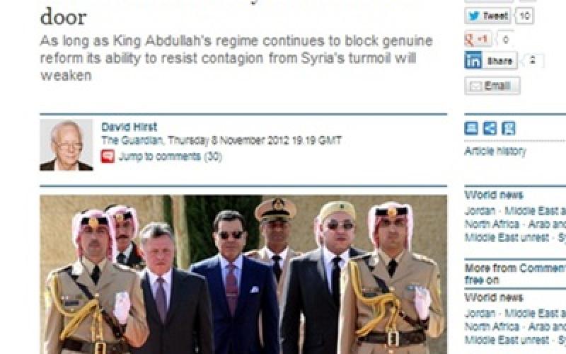 الغارديان: هل سيبقى الأردن بعيدا عن تأثير الأزمة السورية
