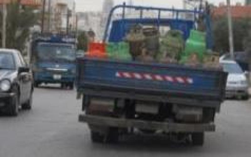 سرقة سيارة محملة باسطوانات غاز