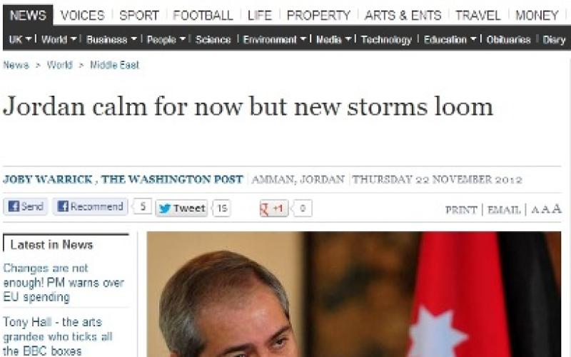 الاندبندنت: هدوء قبل العاصفة في الأردن