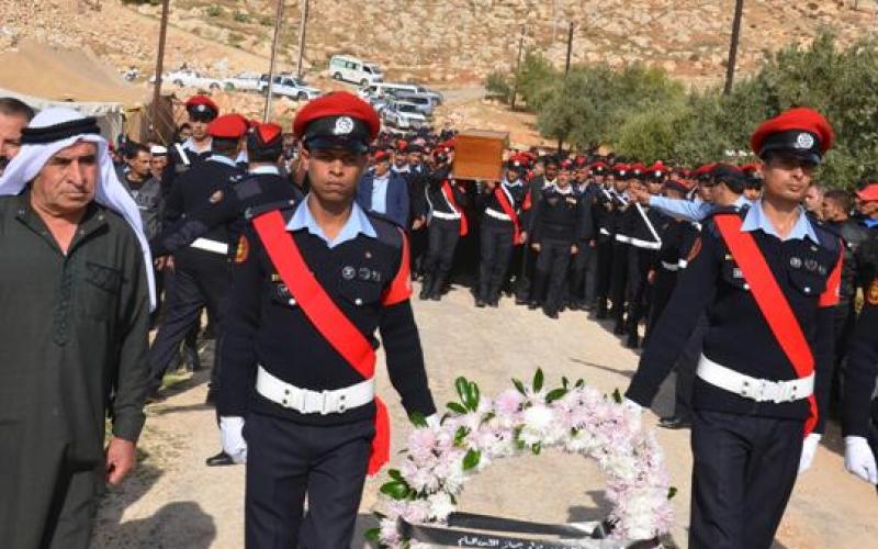 تشييع جثمان الرقيب المقابلة في جرش- صور