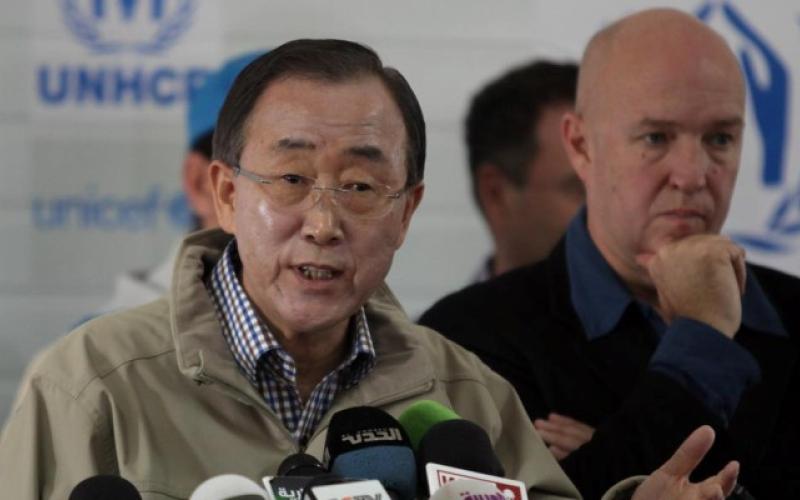 كي مون في الزعتري: ضرورة تكثيف الجهود لدعم اللاجئين