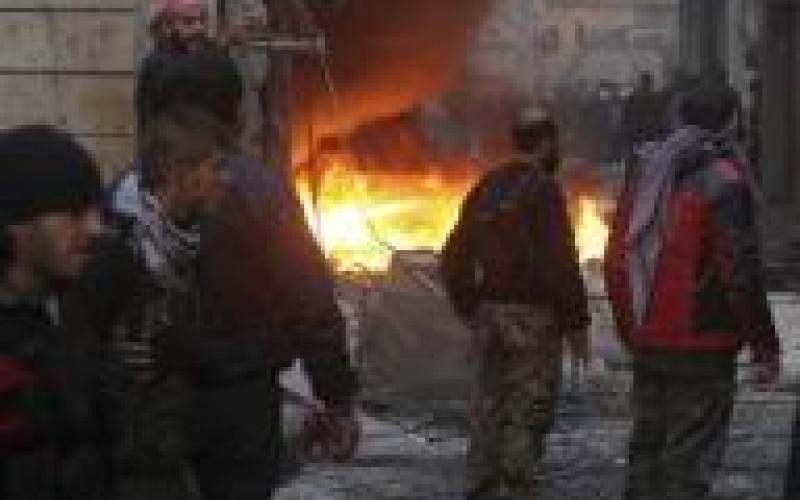 دمشق:انفجار سيارة ملغومة في محطة للوقود