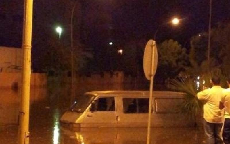 الطرق المغلقة في العاصمة والمحافظات بسبب الأمطار