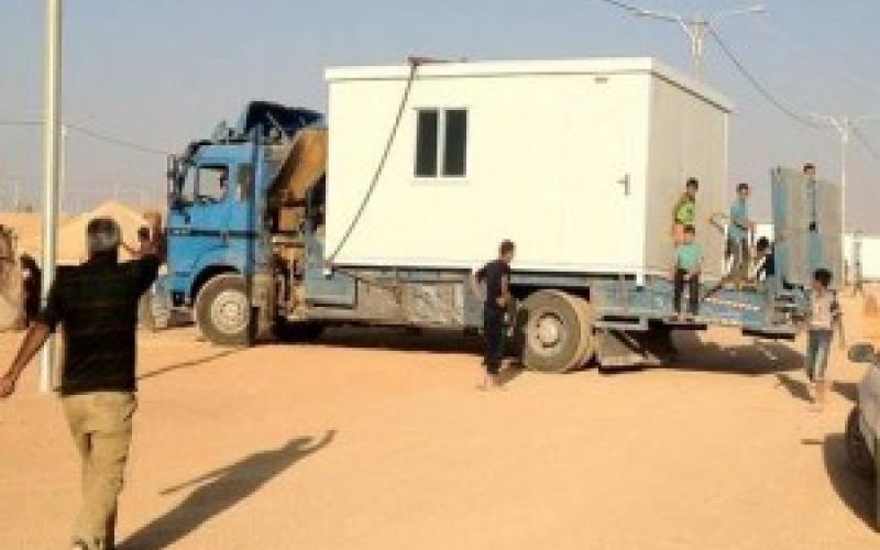 400 كرفان مساعدات كورية شعبية للاجئين في مخيم الزعتري