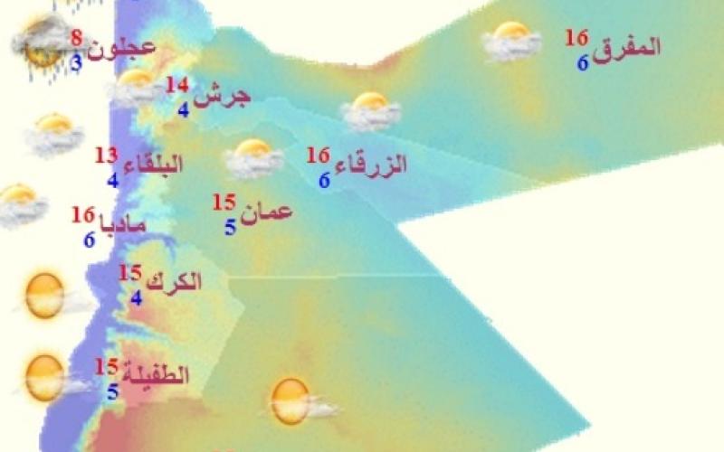 توالي انخفاض درجات الحرارة