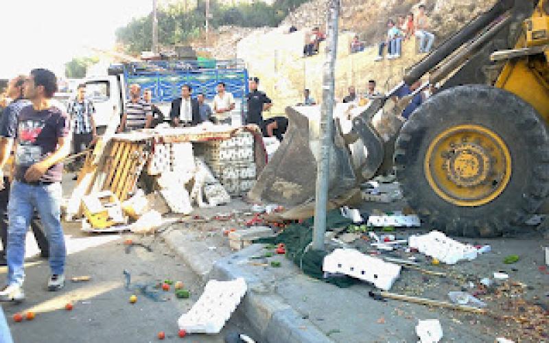 الأمانة تباشر حملة لازاله بسطات الوحدات