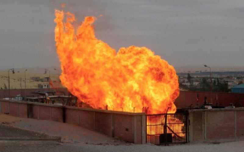 تفجير خط الغاز المصري