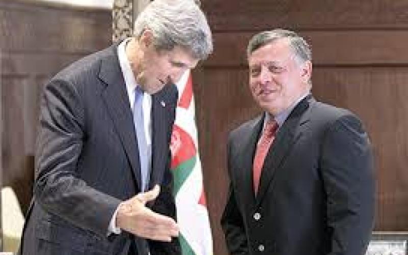 كيري يلتقي الملك عبد الله الثاني الأربعاء