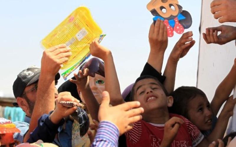 فعاليات ترفيهية لأطفال اللاجئين السوريين خلال العيد