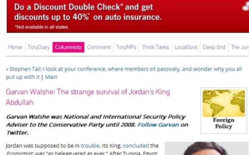 جارفان: آن الأوان لمواجهة أزمة سياسية في الأردن