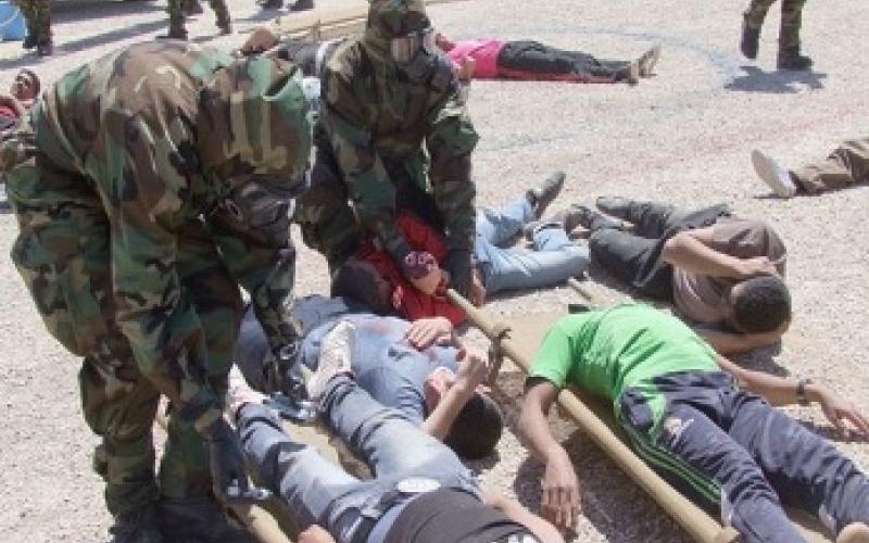 تمرين للوقاية من أسلحة الدمار الشامل ضمن التدريب الأردني الأمريكي