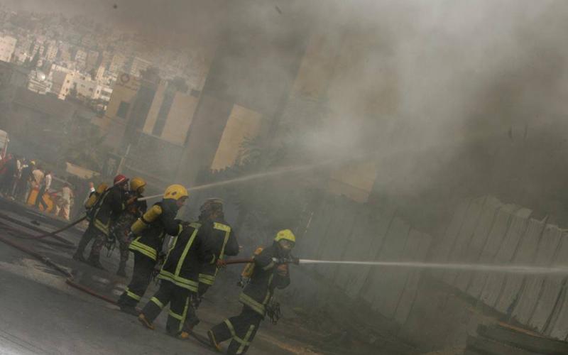 سحاب: اخماد حريق بمصنع بلاستيك                         