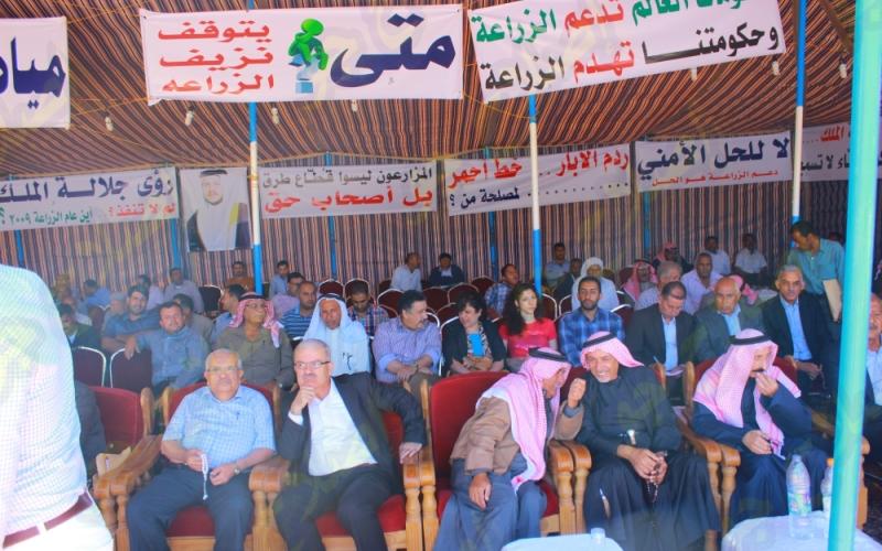 إزالة خيمة اعتصام المزارعين بدابوق