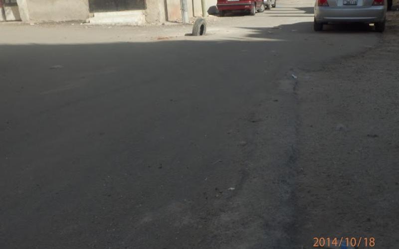 شارع القابسي في وادي الحجر شاهد على "اعتباطية" الخلطات الاسفلتية