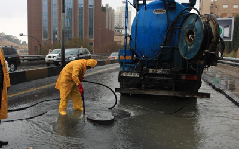 أمانة عمان تعلن الطوارىء القصوى للتعامل مع المنخفض