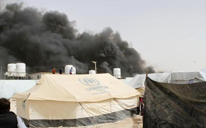 4 حوادث حريق على الأقل شهريا في "الزعتري"