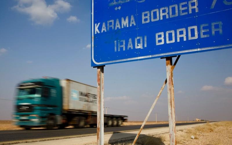 حل مشكلة الشاحنات العالقة على الحدود الأردنية العراقية