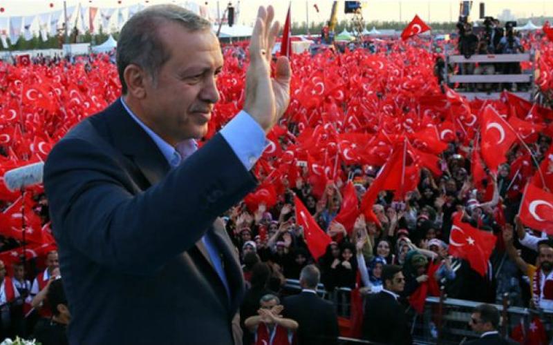 انحسار شعبية حزب الرئيس التركي أردوغان