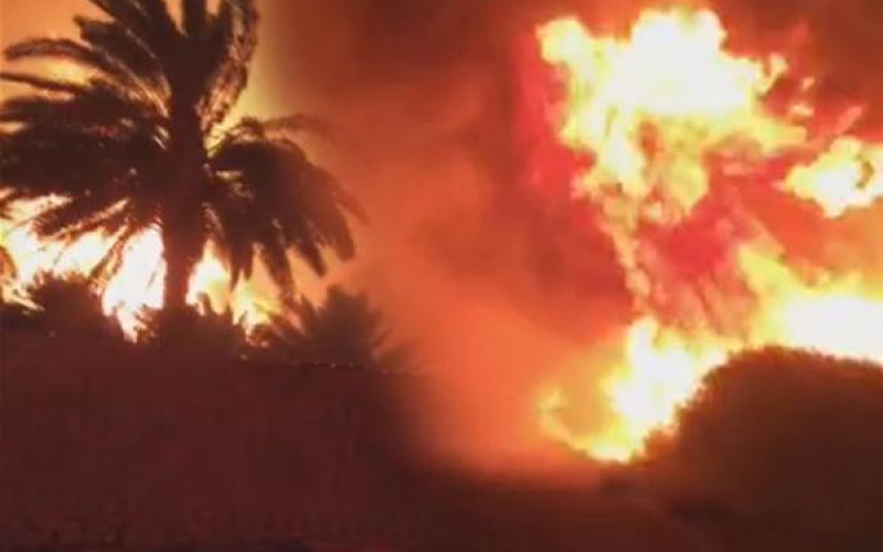 حريقين بمزارع في البلقاء