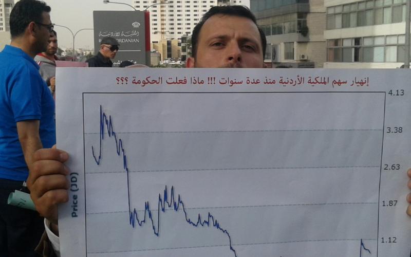 اﻷعتصام الرابع للنقابة المستقلة للعاملين في النقل الجوي السبت – تصوير عبدالله الجزازي