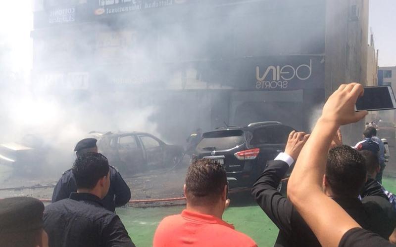 حريق ثلاث مركبات في عمّان