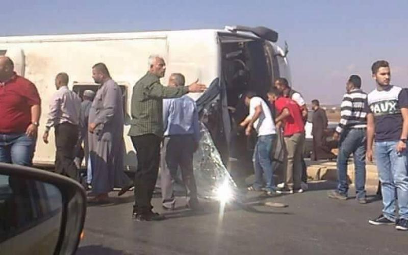 وفاة ( 6) أشخاص وإصابة (37) آخرين بتدهور حافلة ركاب في اربد‎