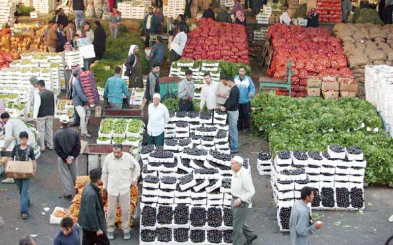 "مركزي عمّان" يستقبل أكثر من نصف منتجات المملكة البستانيّة