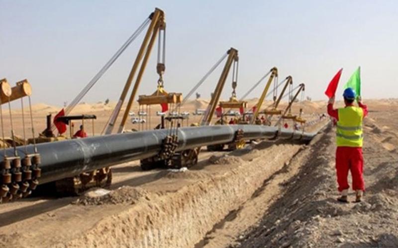 رسم المعالم الأولية لأنبوب النفط العراقي الأردني