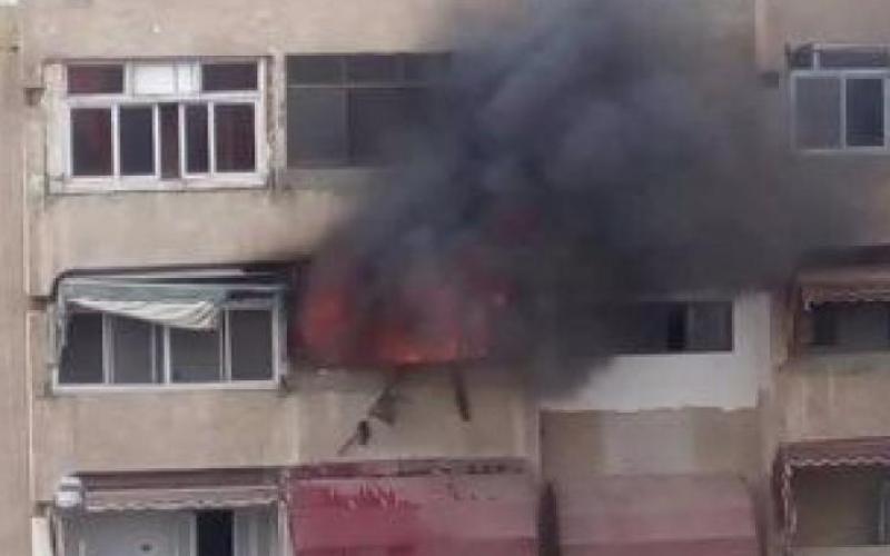 وفاة طفلتين بحريق شقة فندقية بوسط البلد