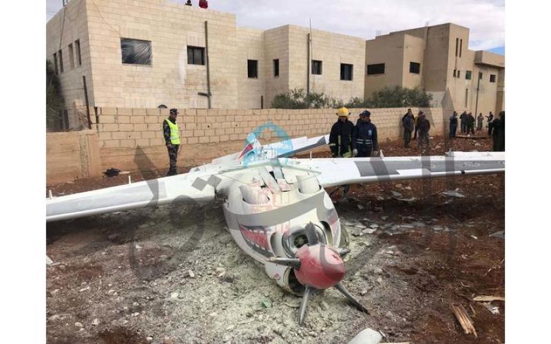 سقوط طائرة تدريبية لسلاح الجو في جرش