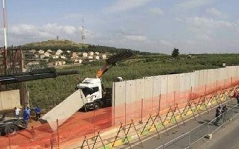 جيش الاحتلال يبدا ببناء الجدار الفاصل قبالة بلدة الناقورة الحدودية