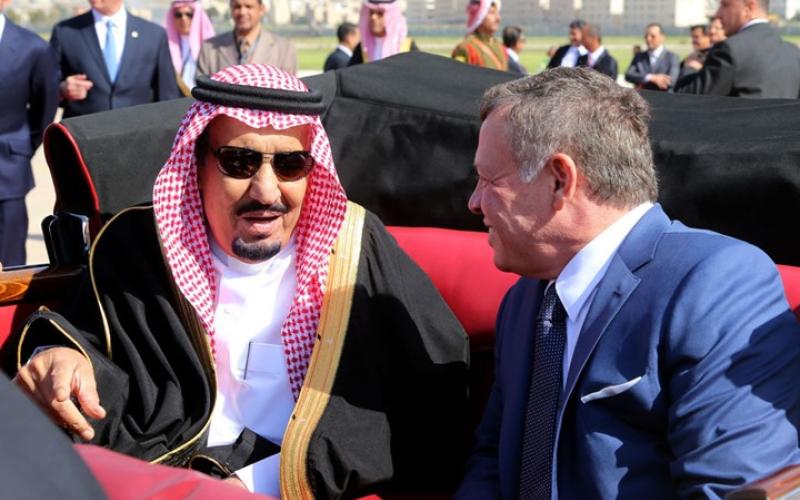 الملك سلمان يهاتف الملك عبدالله واجتماع رباعي لدعم الأردن