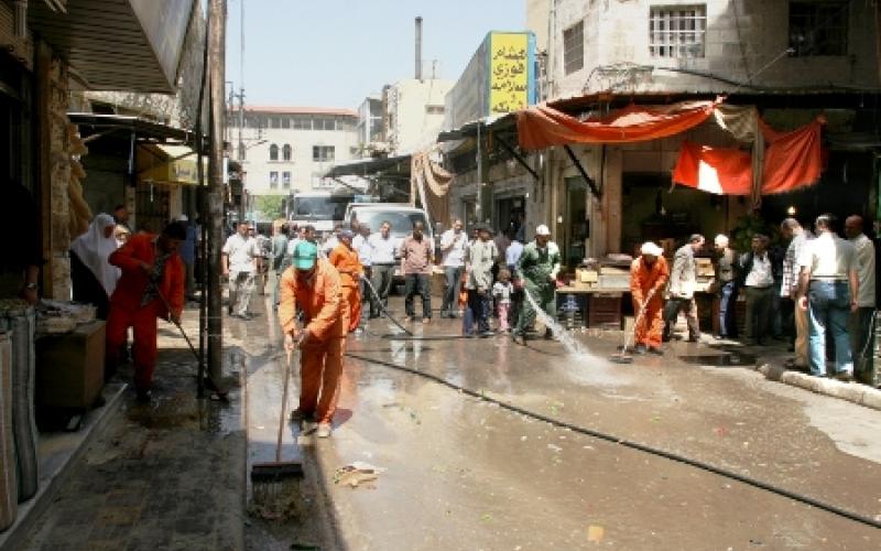 حملة نظافة في سوق السكر