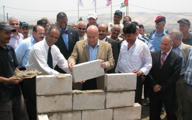 البدء ببناء محطة الشونة الشمالية لمعالجة المياه العادمة