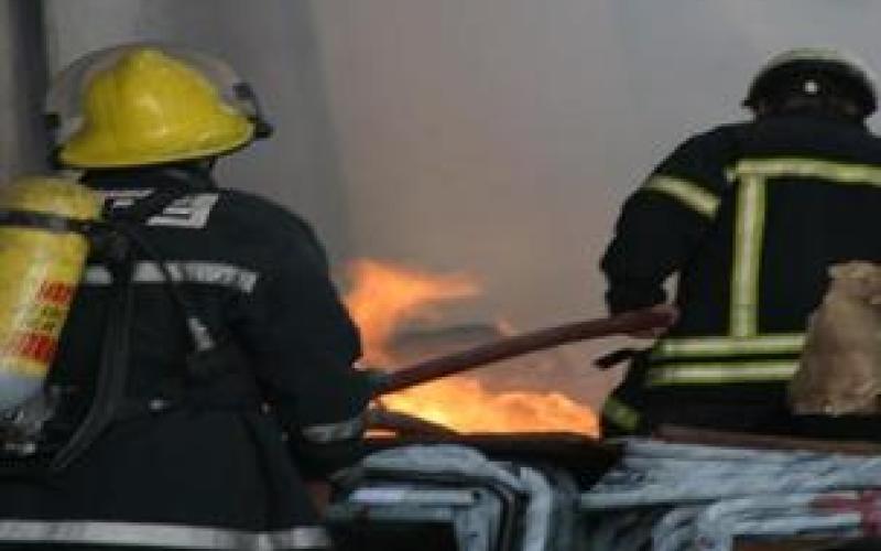 إخماد حريق في مخبز كوزمو الدوار السابع