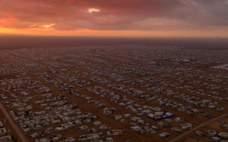 مخيم الزعتري للاجئين السوريين (محمد الحواري/فيس بوك)